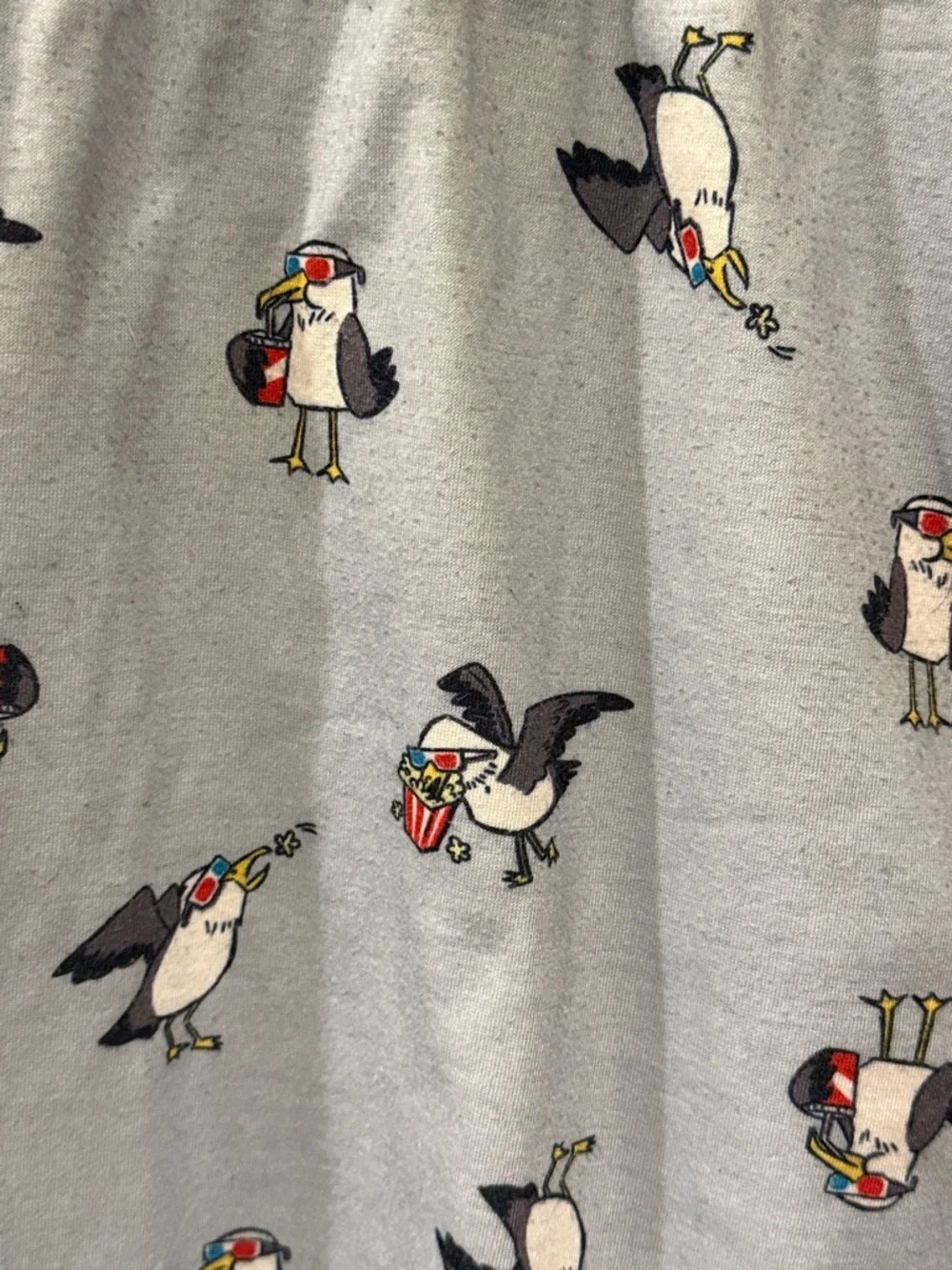 Old Navy Light Blue & Navy Seagull Sleep Set